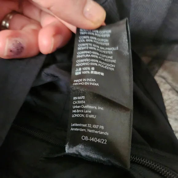 Anthropologie Maeve Tiered Tulle Tunic Dress Whimsigoth Witchy Dark Fairy Size L - Picture 11 of 11